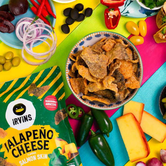 IRVINS Jalapeno Cheese Salmon Skin (80g)