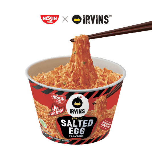 NISSIN x IRVINS Spicy Salted Egg Instant Noodle Bowl