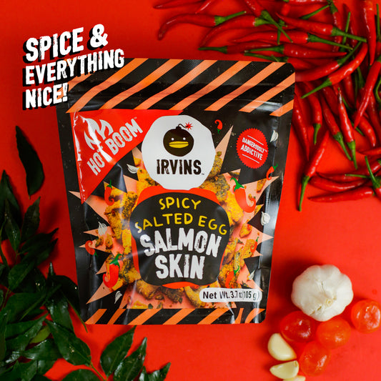 IRVINS Hot Boom Salted Egg Salmon Skin Small (105g)