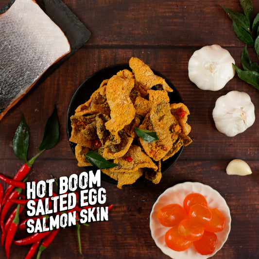 IRVINS Hot Boom Salted Egg Salmon Skin Small (105g)