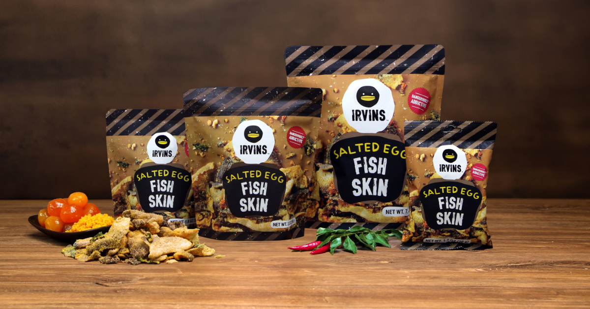 IRVINS Salted Egg Fish Skin — calories, ingredients and nutrition explained