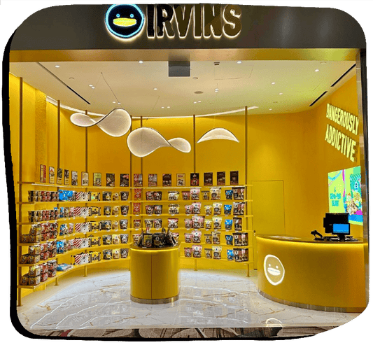 IRVINS at Changi Airport Terminal 4 storefront