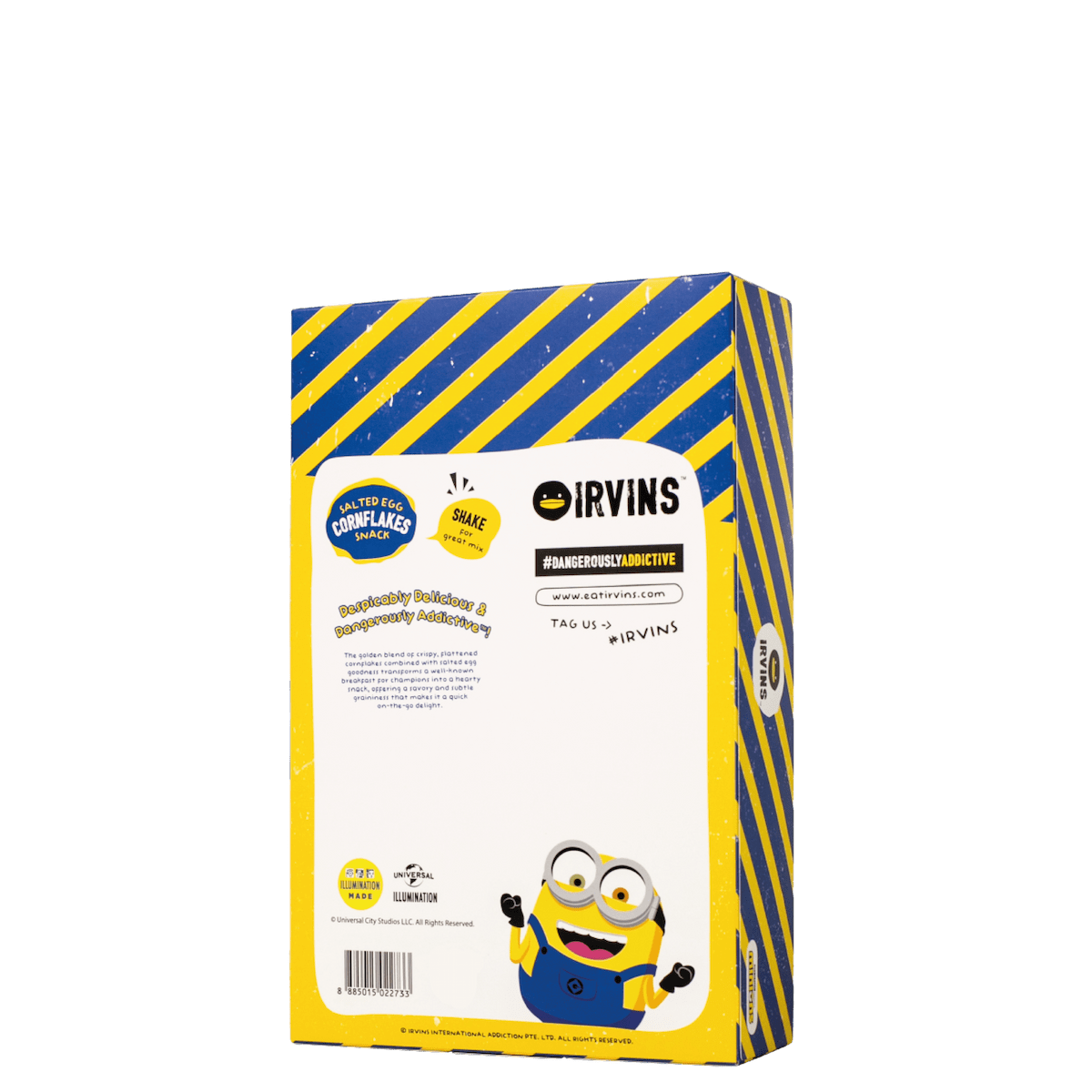 IRVINS x MINIONS Salted Egg Cornflakes Snack 90g (10 sachets x 9g) wit