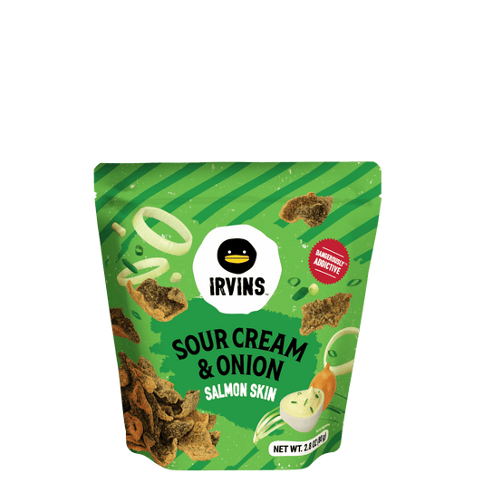 IRVINS Sour Cream and Onion Salmon Skin (50g)