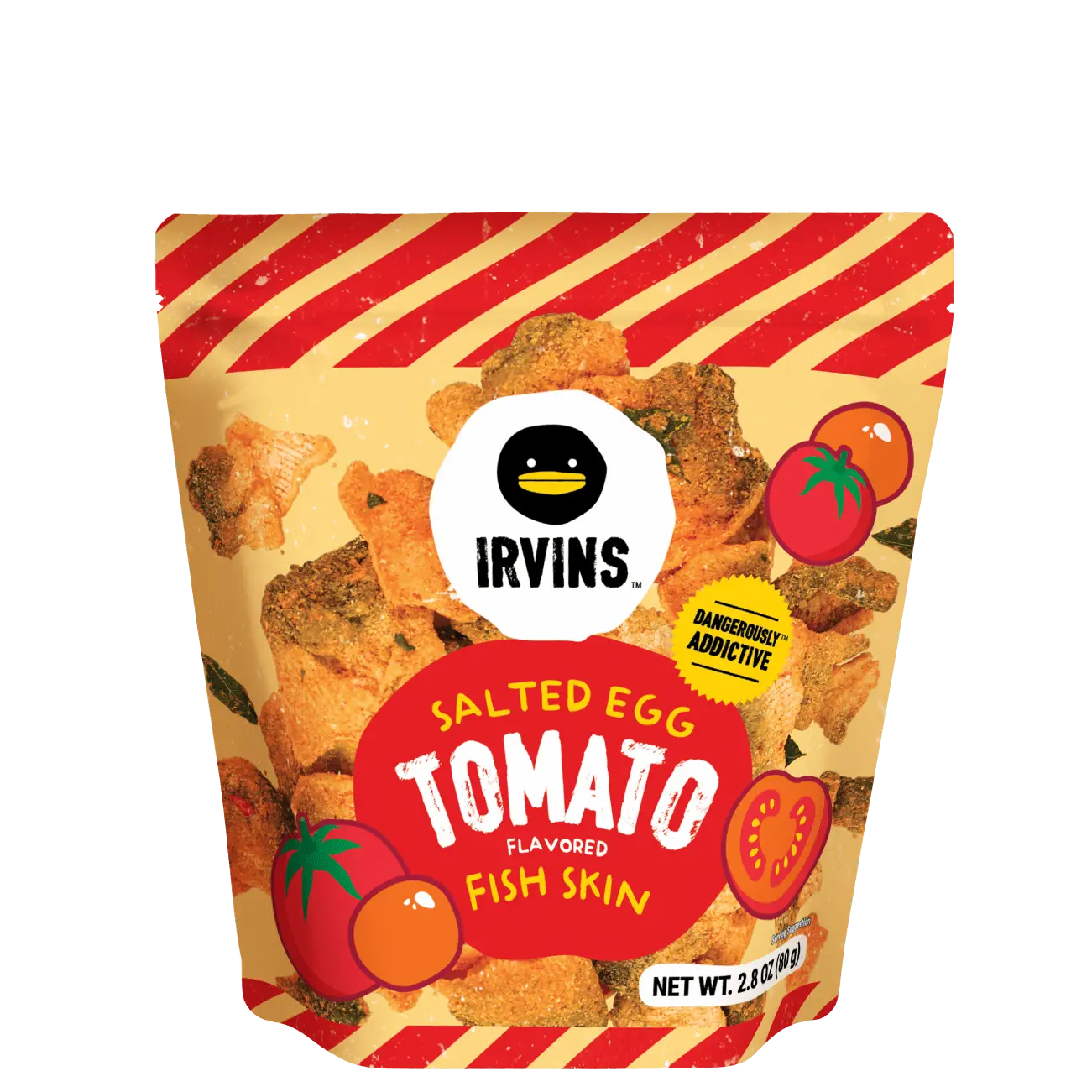 [Pre-order Bundle] IRVINS Salted Egg Tomato Flavored Fish Skin 80g + Tomato Keychain + Socks