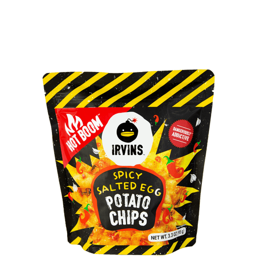 (Subscription Every 6 Weeks) IRVINS Hot Boom Salted Egg Potato Chips Small (95g)