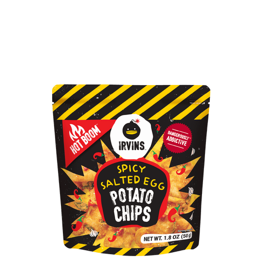 IRVINS Hot Boom Salted Egg Potato Chips (50g)