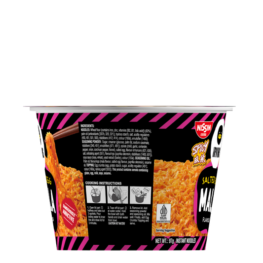 NISSIN x IRVINS Mala Salted Egg Instant Noodle Bowl