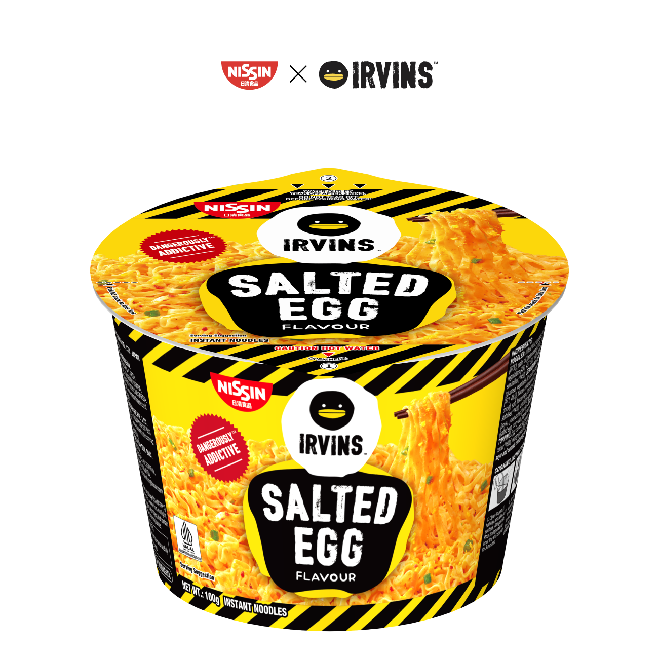 NISSIN x IRVINS Salted Egg Instant Noodle Bowl