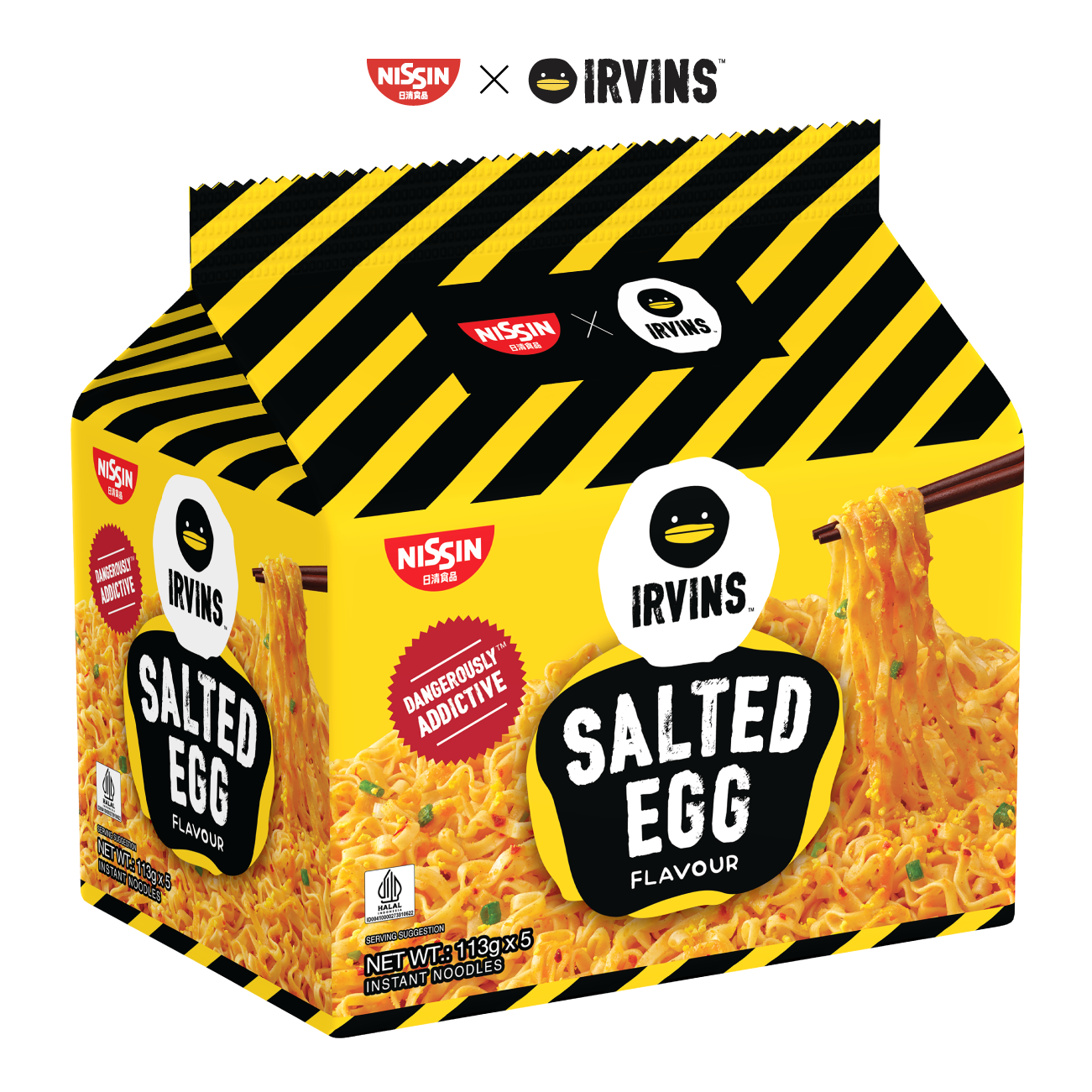 NISSIN x IRVINS Salted Egg Instant Noodle Packet