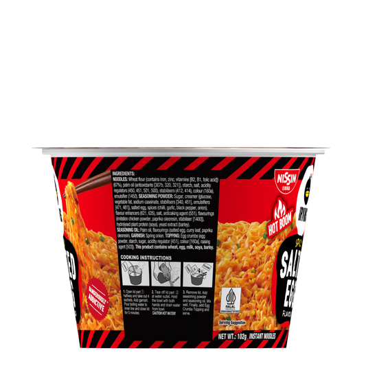NISSIN x IRVINS Spicy Salted Egg Instant Noodle Bowl