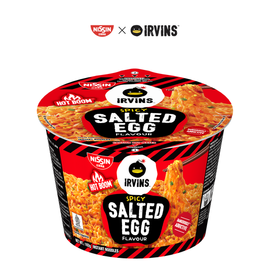 NISSIN x IRVINS Spicy Salted Egg Instant Noodle Bowl