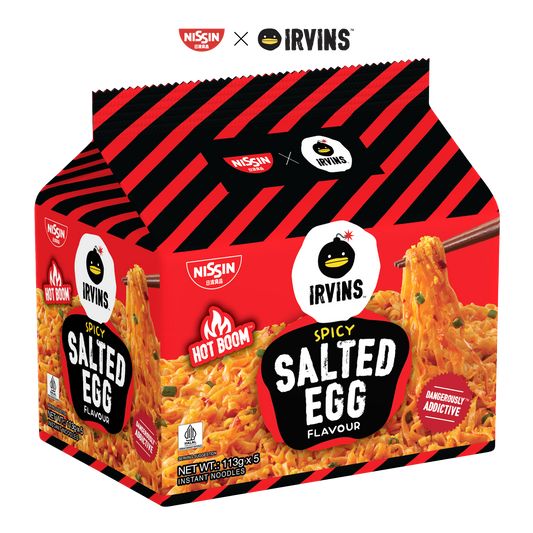 NISSIN x IRVINS Spicy Salted Egg Instant Noodle Packet