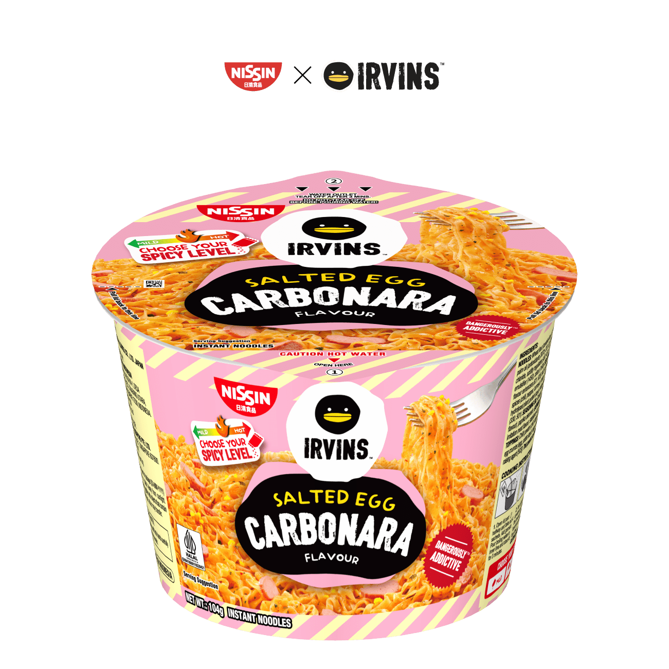 NISSIN x IRVINS Salted Egg Carbonara Noodle Bowl