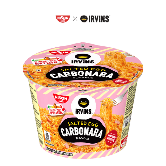 NISSIN x IRVINS Salted Egg Carbonara Noodle Bowl