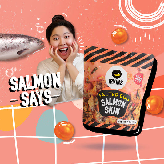 IRVINS Salted Egg Salmon Fish Skin (105g)