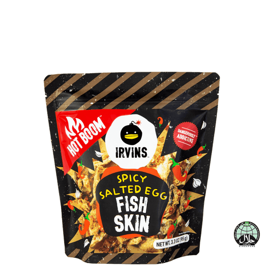 IRVINS Hot Boom Salted Egg Fish Skin Small (95g) (Loyalty)