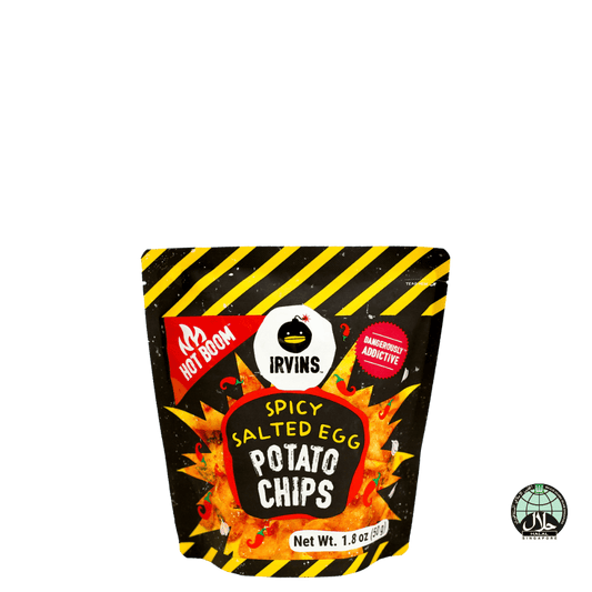 IRVINS Hot Boom Salted Egg Potato Chips (50g)