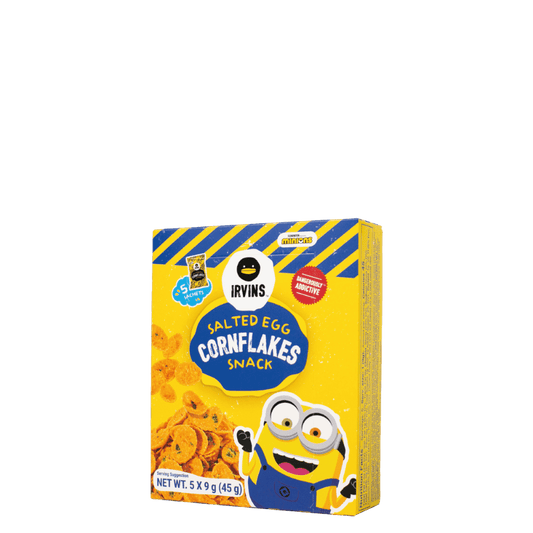 IRVINS x MINIONS Salted Egg Cornflakes Snack 45g (5 sachets x 9g)