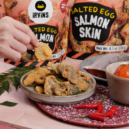 IRVINS Salted Egg Salmon Skin (50g)