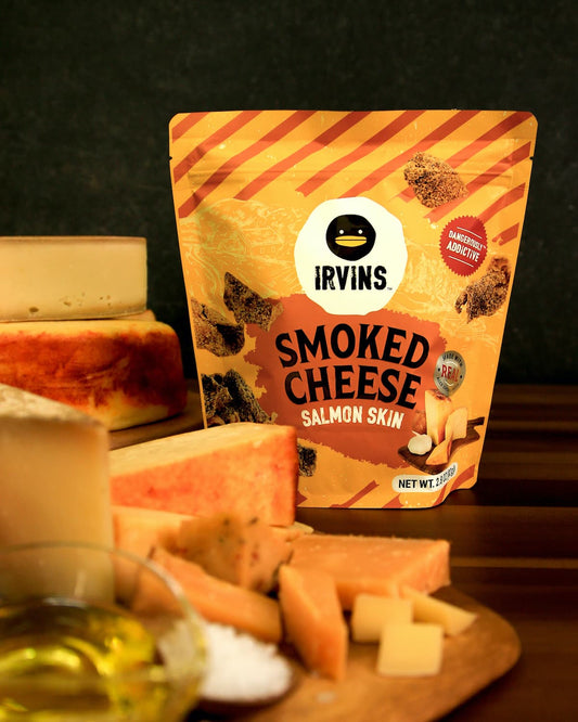 IRVINS Smoked Cheese Salmon Skin (80g)