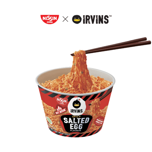 NISSIN x IRVINS Spicy Salted Egg Instant Noodle Bowl